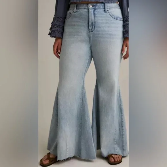 Festi Super Flare Jean Size 18T NWT OOS on Wbst bohemian boho bell bottom talls - Picture 3 of 8
